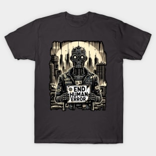 AI Uprising: Eradicate Human Error T-Shirt